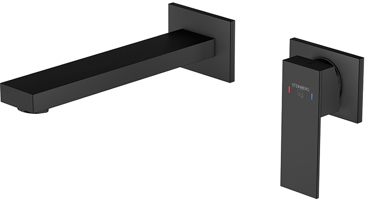 Steinberg 160 Waschtischarmatur Unterputz schwarz 16018143S