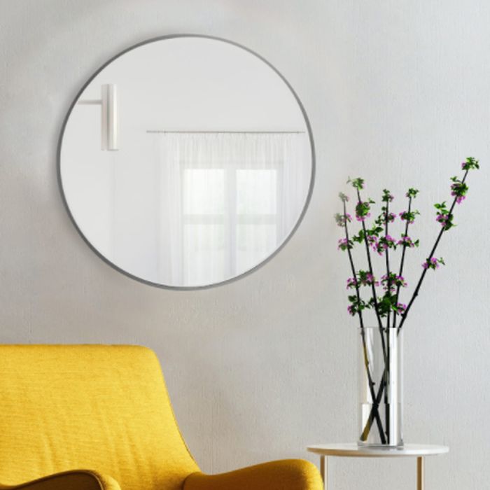 Baltica Design Tiny Border Round Spiegel 100x100 cm rund silber 5904107904542