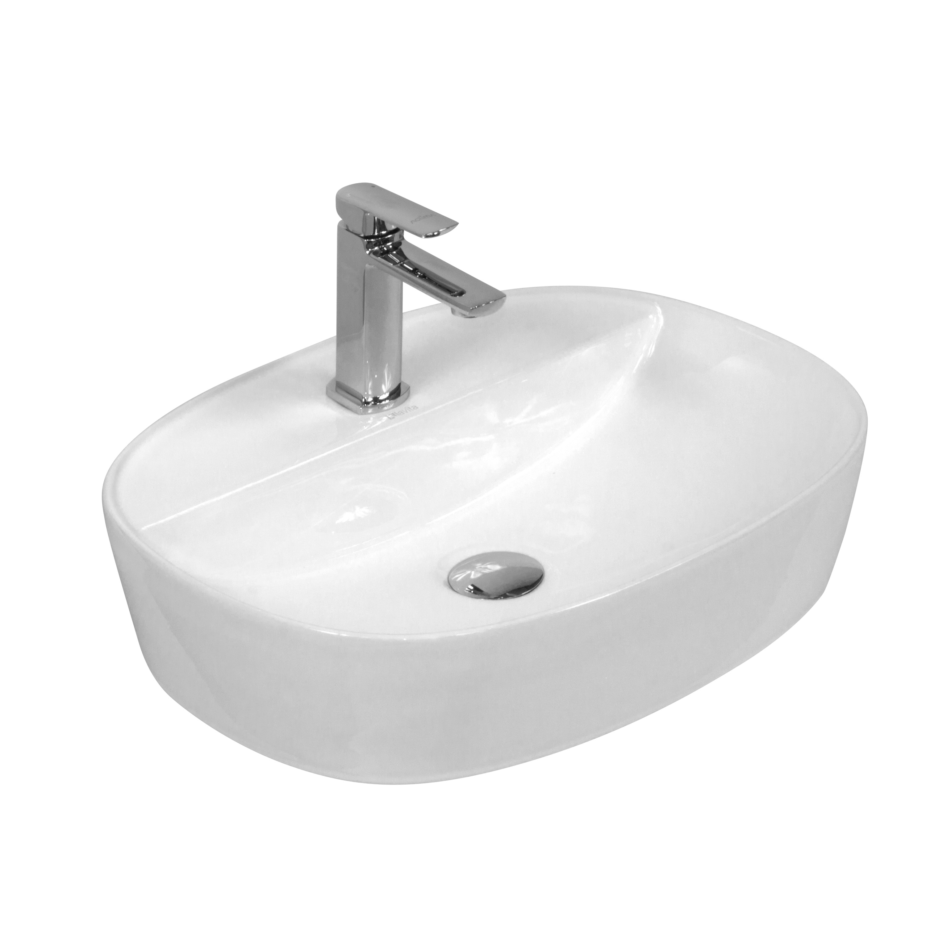 LaVita Pereya Waschbecken 50.5x38.5 cm oval Aufsatzwaschbecken weiß 5900378301615