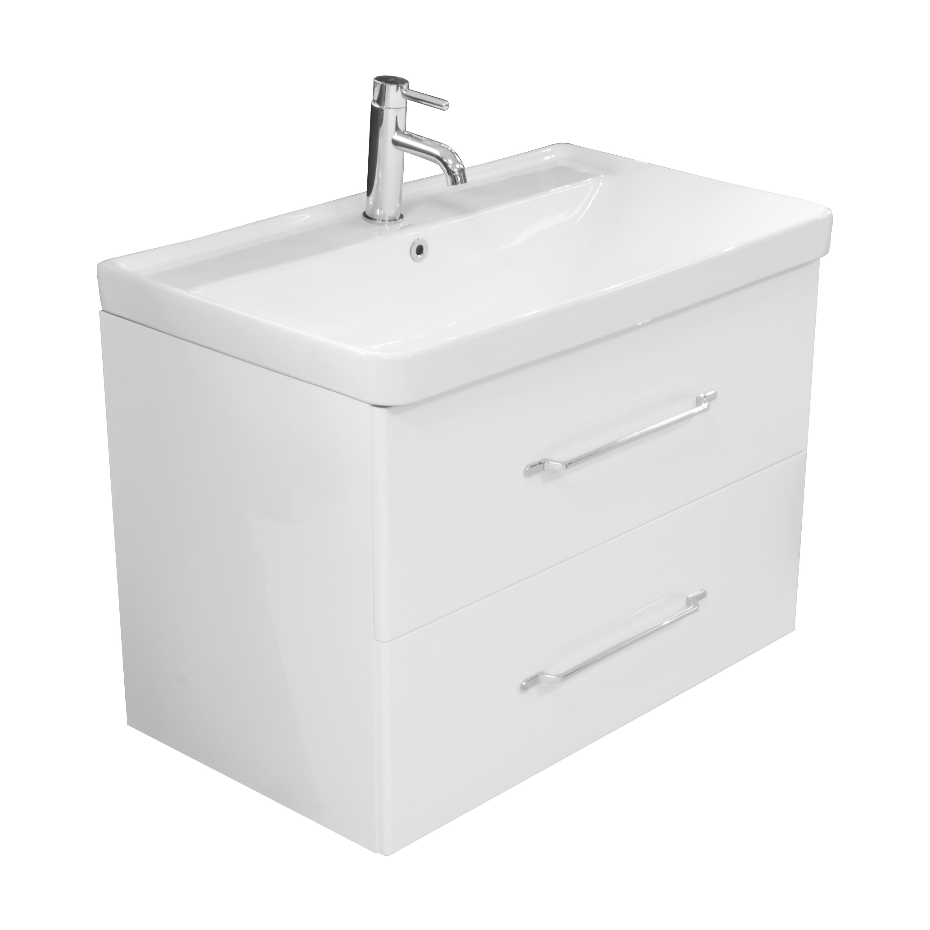 LaVita Nevada Ein Schrank aus einem Badezimmerset 80x45.7x54.2 cm Unterschrank hängend weiß 5900378309222