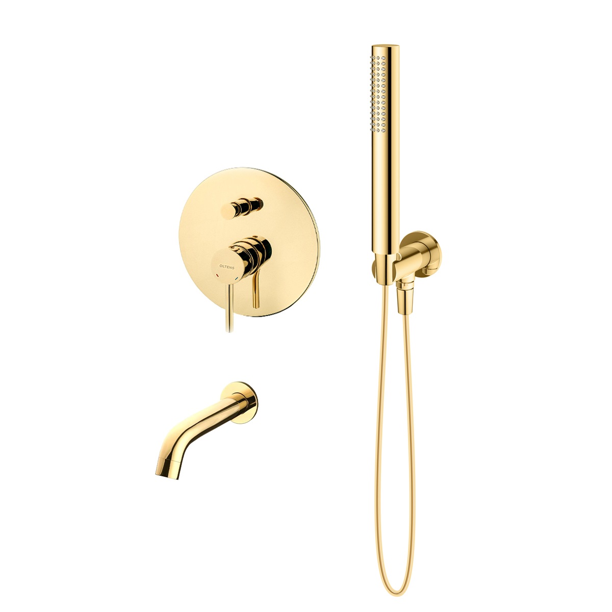 Set Badewannen- und Duscharmatur Oltens Molle 34100800, Auslauf für Badewannenarmatur Oltens Molle 39100800, 39304800, 37102800, 37200800