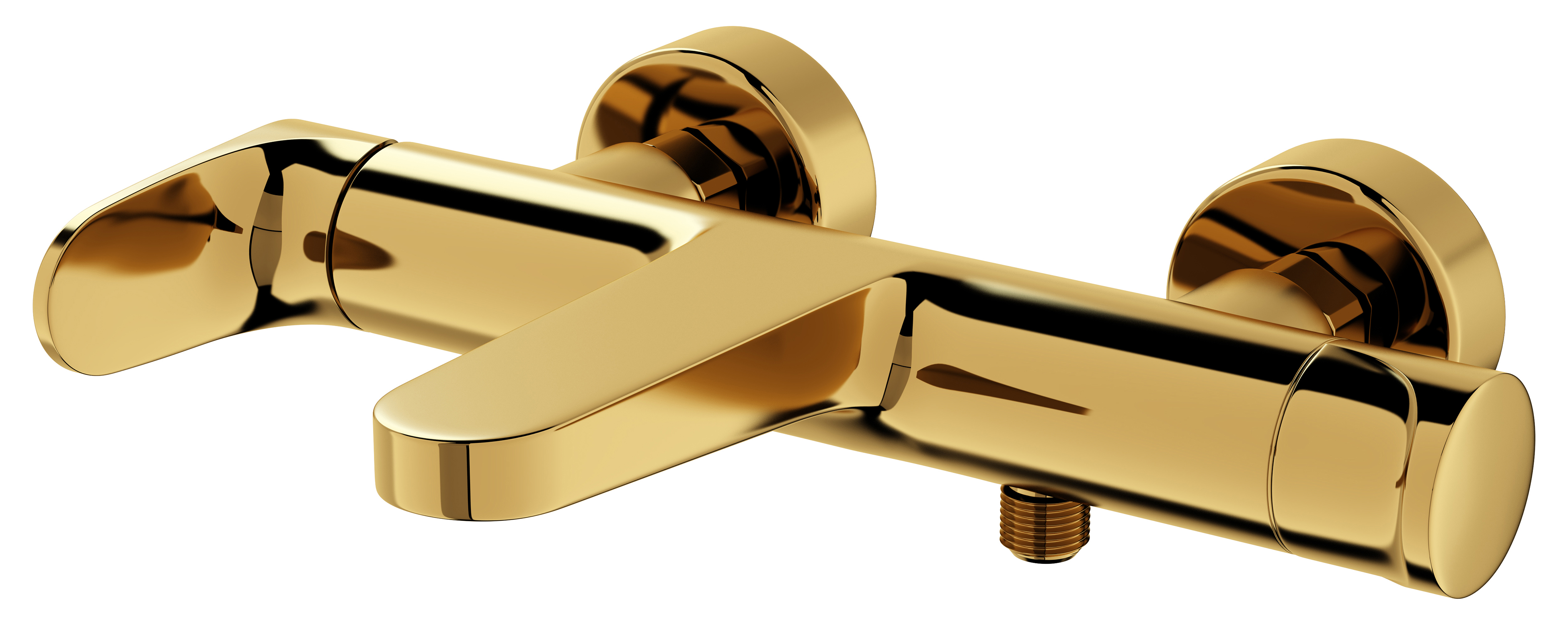 Cersanit Inverto badewannen- und duscharmatur Wand gold S951-284