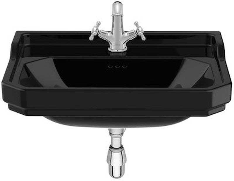 Roca Carmen Waschbecken 65x48 cm rechteckig Klassisch schwarz A3270A1560