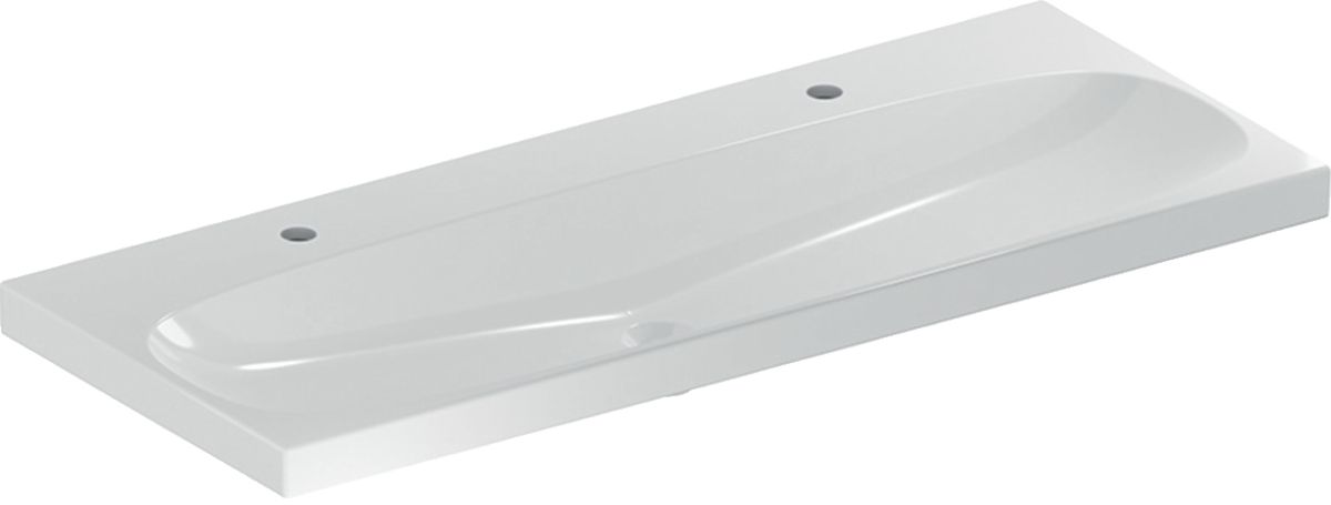 Geberit Acanto Waschbecken 120x48 cm rechteckig Klassisch-Möbel weiß 501.880.00.5