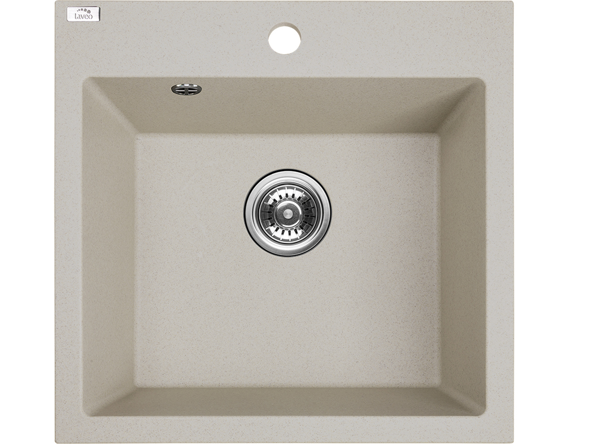 Laveo Alena Granitspüle 49x49 cm beige SBA410T