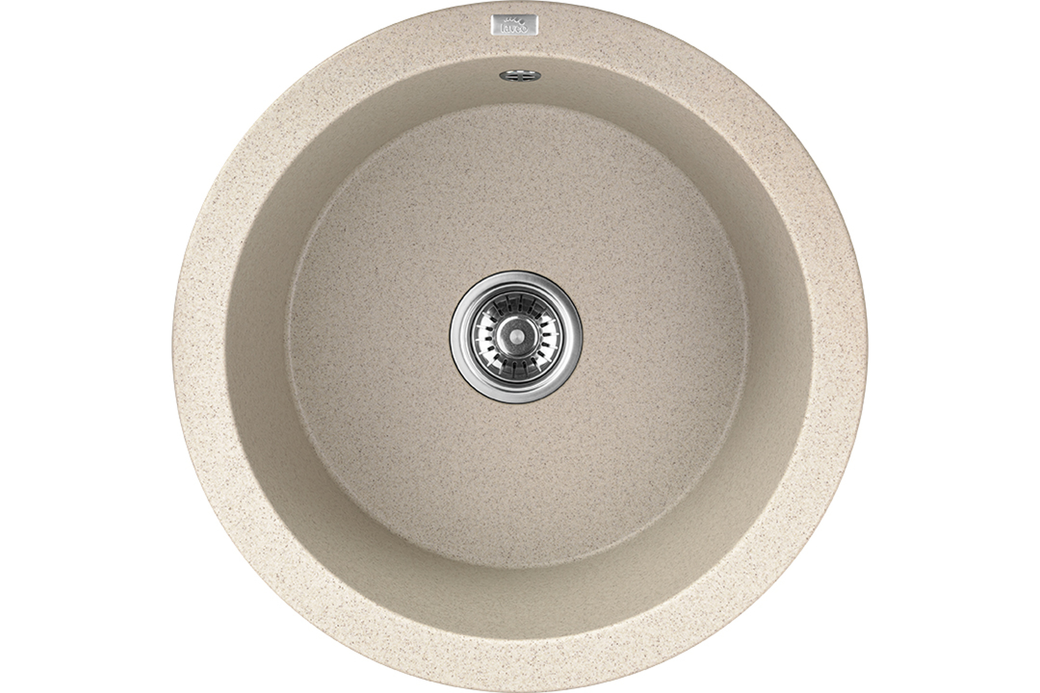 Laveo Dafne Granitspüle 51x51 cm beige SBD488Y