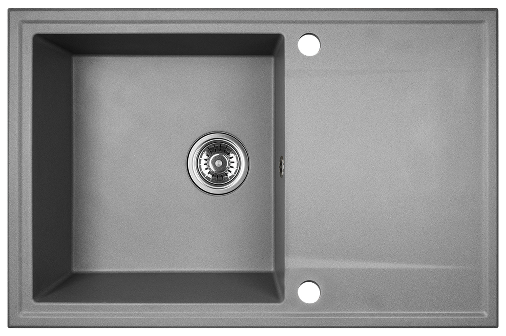 Kuchinox Hunter granitspüle 67x44 cm grau/graphit/onyx SBU511T