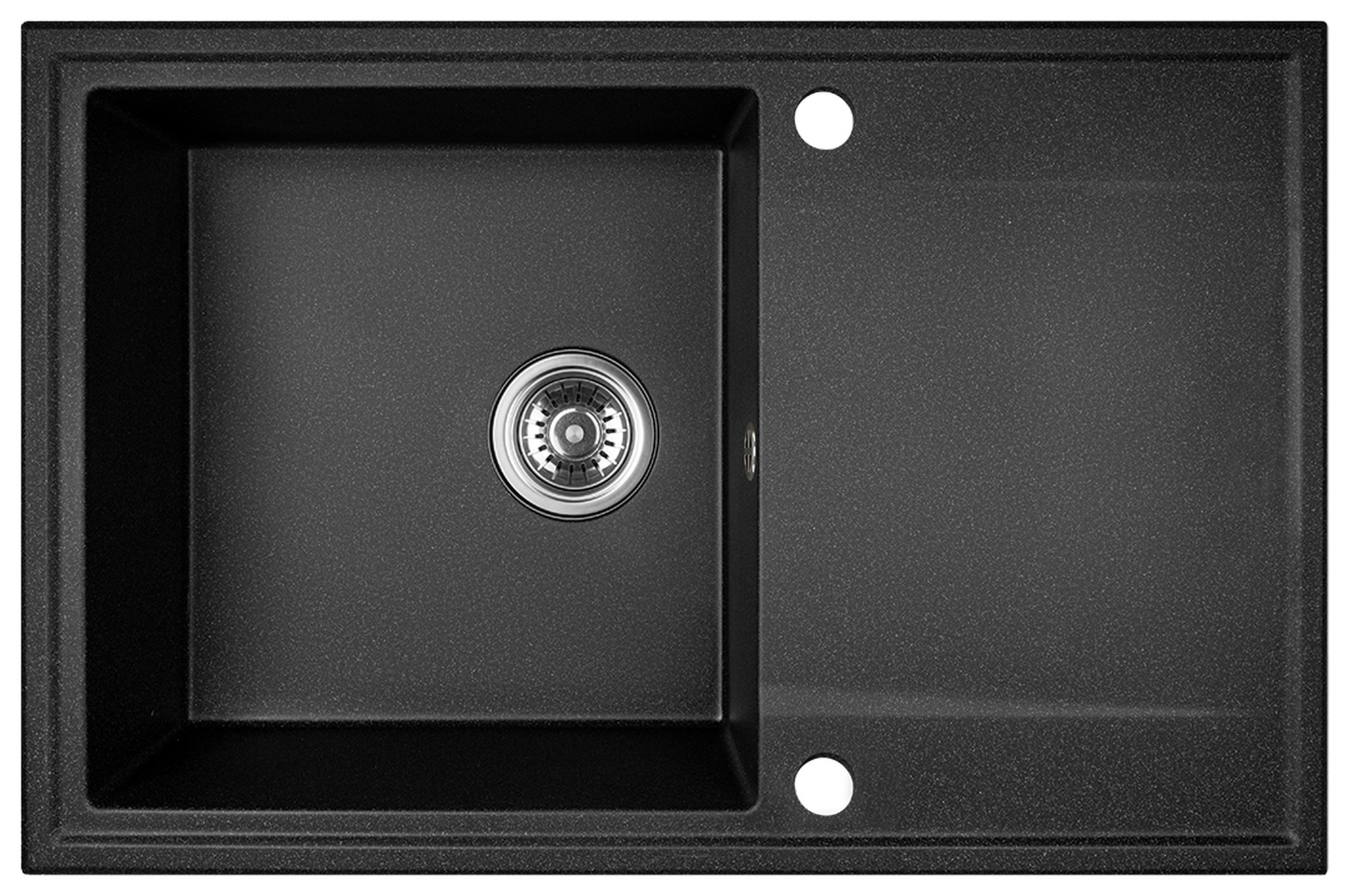 Kuchinox Hunter Granitspüle 67x44 cm schwarz SBU711T