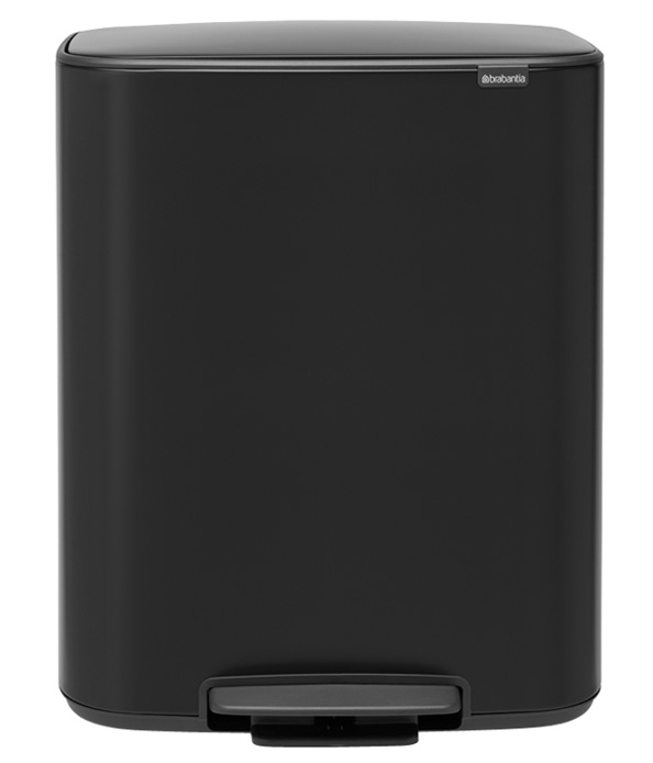 Brabantia Bo Müllcontainer 60 l schwarz 211508
