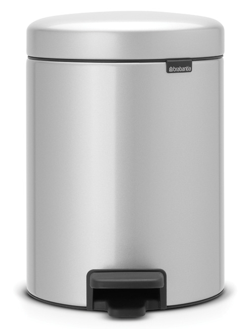 Brabantia NewIcon Papierkorb 5 l grau 112904