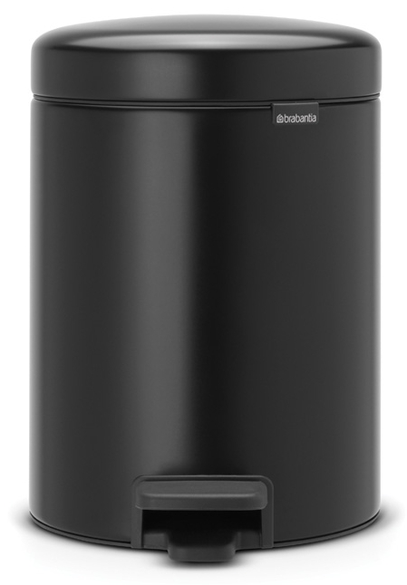 Brabantia NewIcon Papierkorb 5 l schwarz 112928