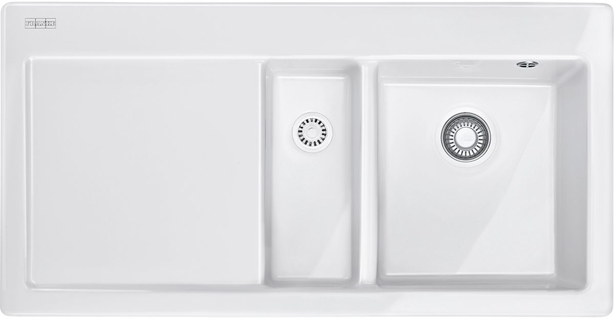 Franke Mythos keramikspüle 100x51 cm weiß 124.0379.860