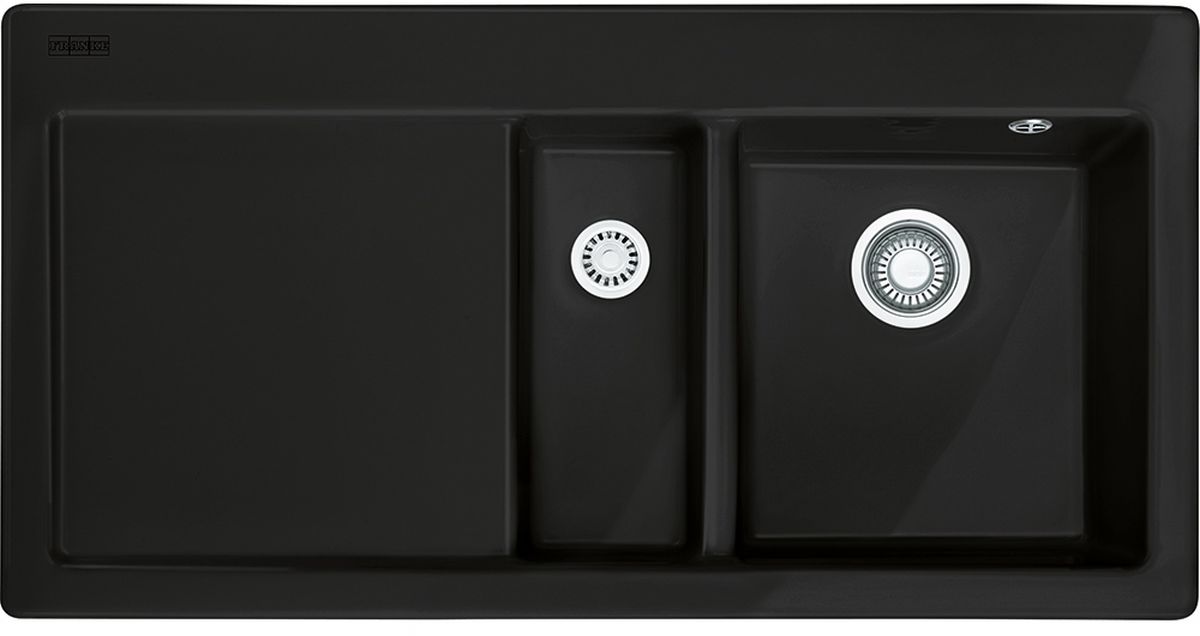 Franke Mythos keramikspüle 100x51 cm schwarz 124.0442.534