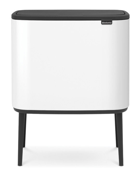 Brabantia Bo Papierkorb 36 l weiß-schwarz 313509