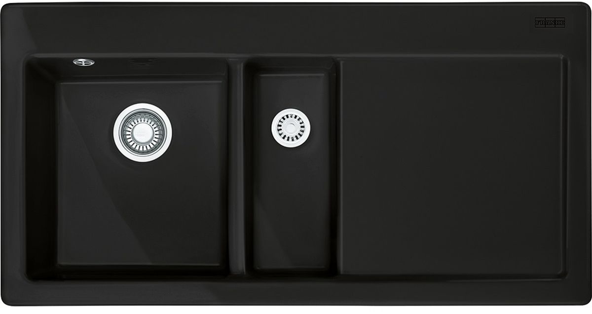 Franke Mythos keramikspüle 100x51 cm schwarz 124.0442.535