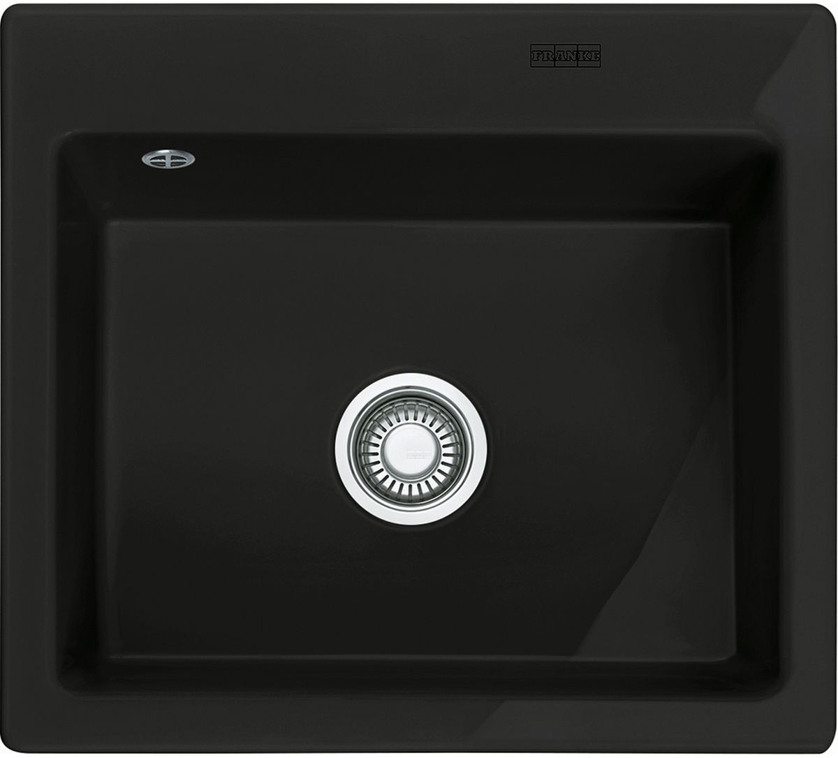 Franke Mythos keramikspüle 58x51 cm schwarz 124.0442.552