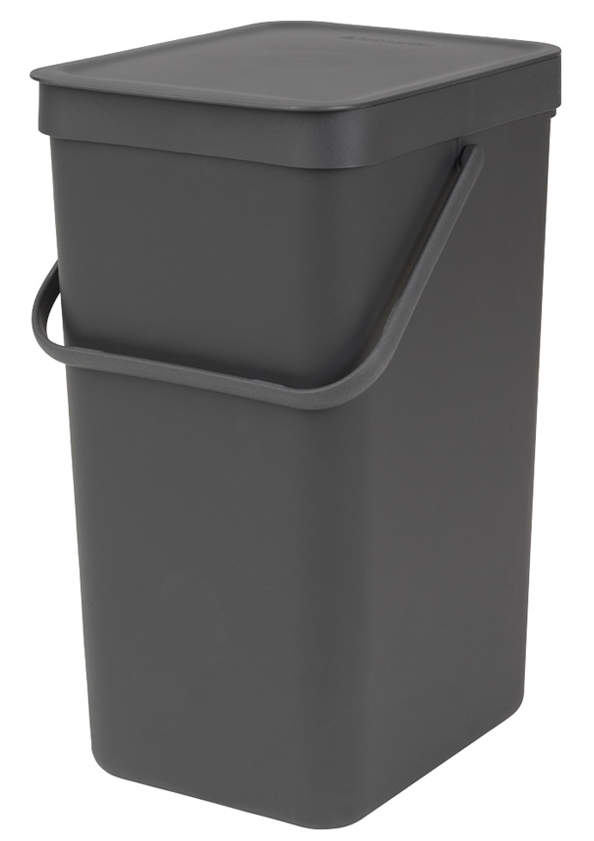 Brabantia Sort & Go Papierkorb 16 l grau 109966