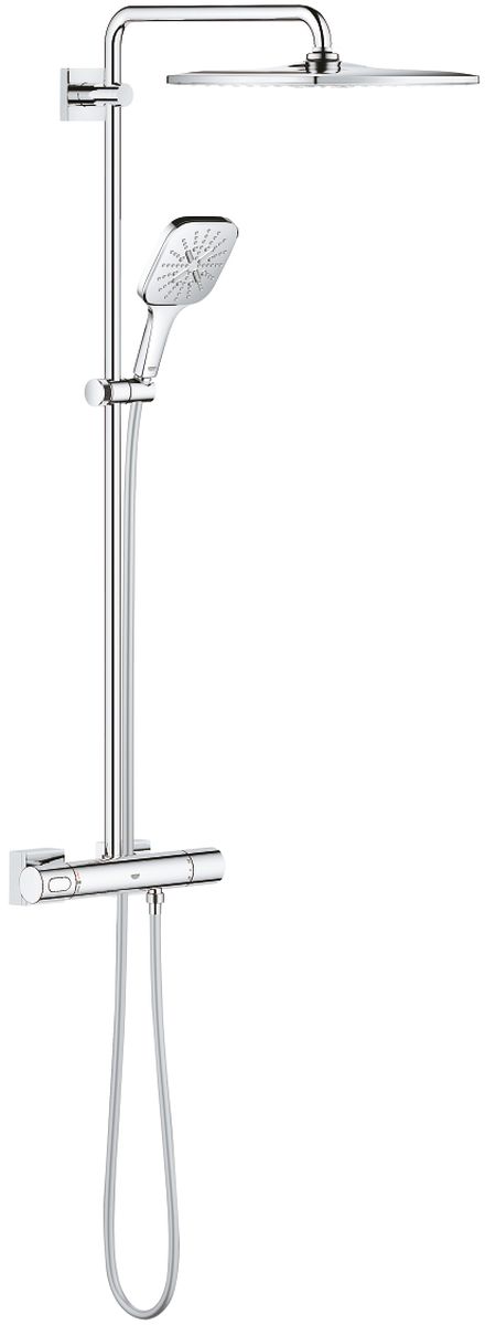 Grohe Rainshower Duschset Wandmontage mit Thermostat StarLight Chrom 26652000