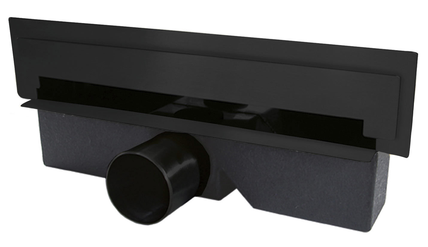 Ferro Wall Slim Duschrinne 30 cm schwarz OLWS1-BL