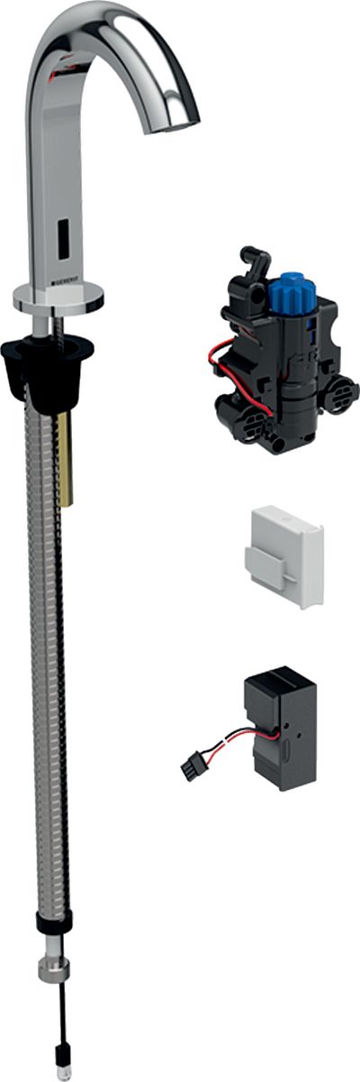 Geberit Piave Waschtischarmatur Stehend mit Thermostat Druck chrom 116.187.21.1