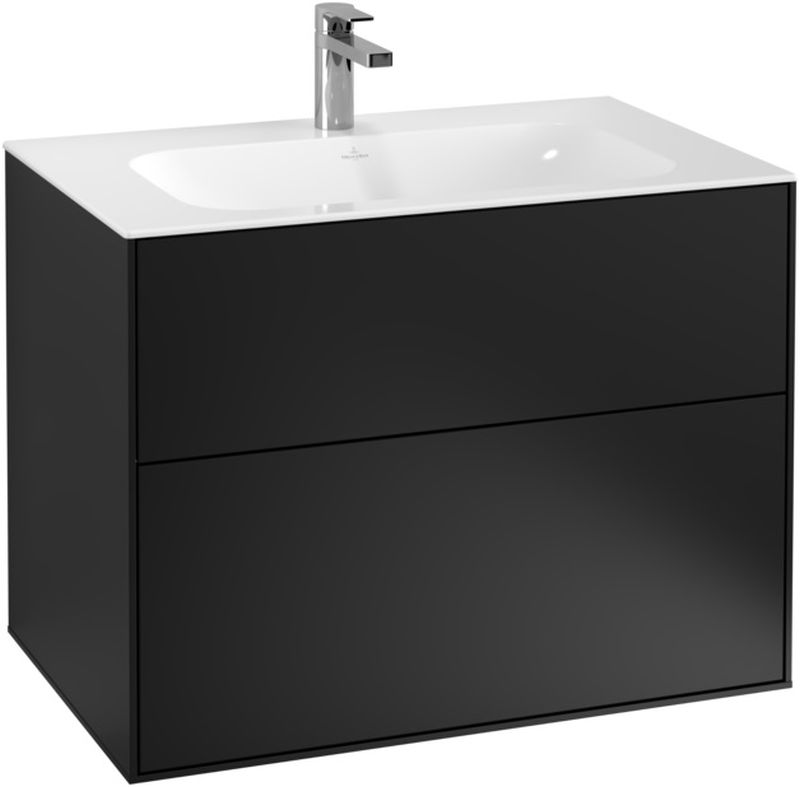 Villeroy & Boch Finion Kabinett 79.6x49.8x59.1 cm Unterschrank hängend schwarz F01000PD