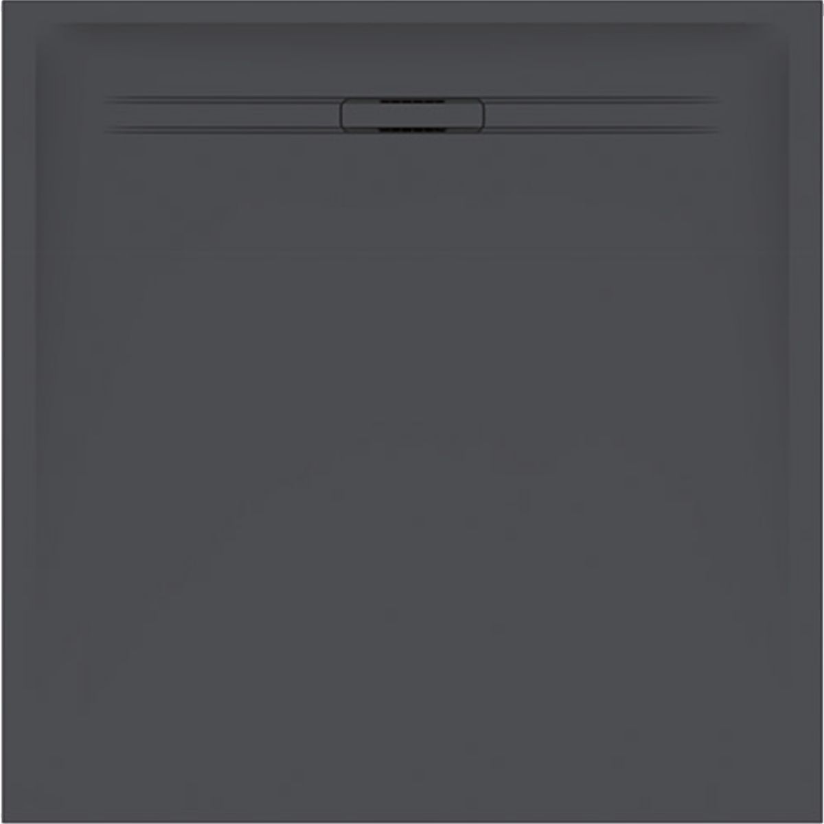 Geberit Sestra Quadratische Duschwanne 80x80 cm graphit 550.292.00.2