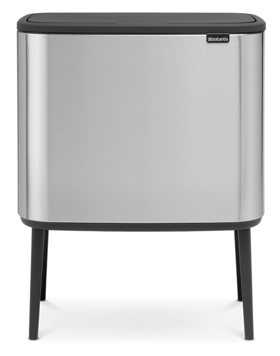 Brabantia Bo Papierkorb 36 l stahl-grau 315848