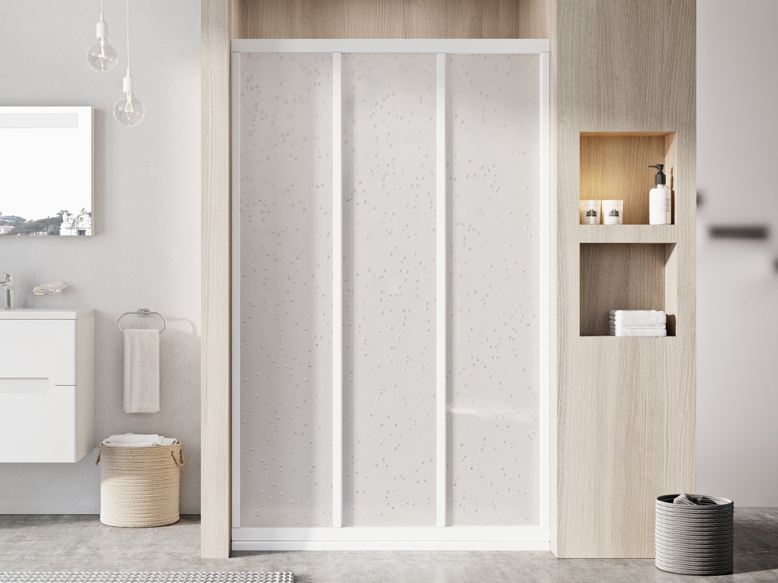 Ravak Supernova Duschtüren 80 cm Schiebe- weiß Glanz/Polystyrol 00V401R211