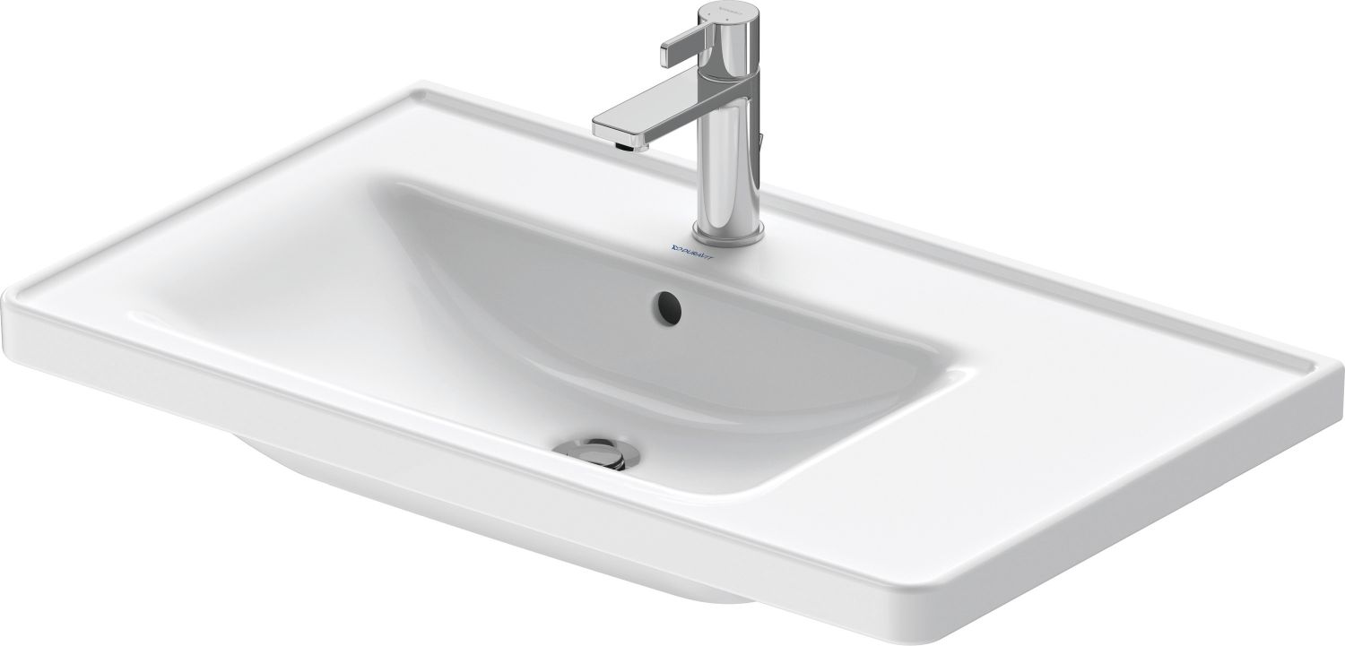 Duravit D-Neo Waschbecken 80x48 cm rechteckig Möbel weiß 2369800000