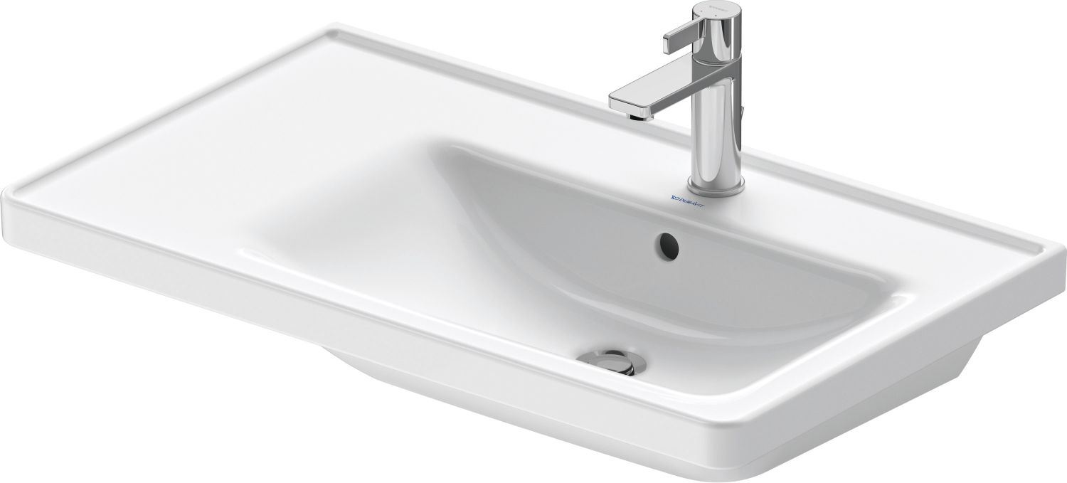 Duravit D-Neo Waschbecken 80x48 cm rechteckig Möbel weiß 2370800000