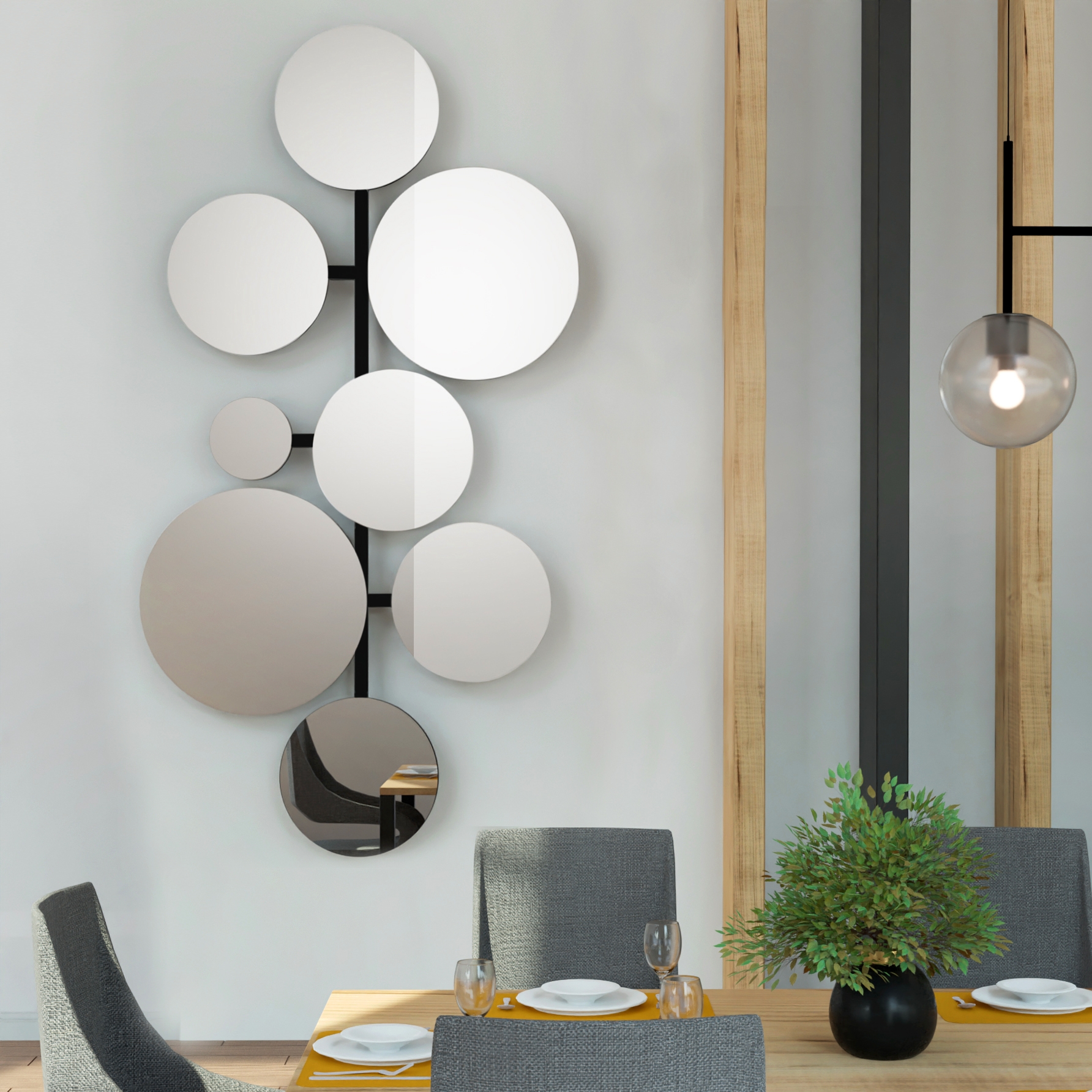 Baltica Design Molecua Spiegel 60x110 cm rund 5904107904580