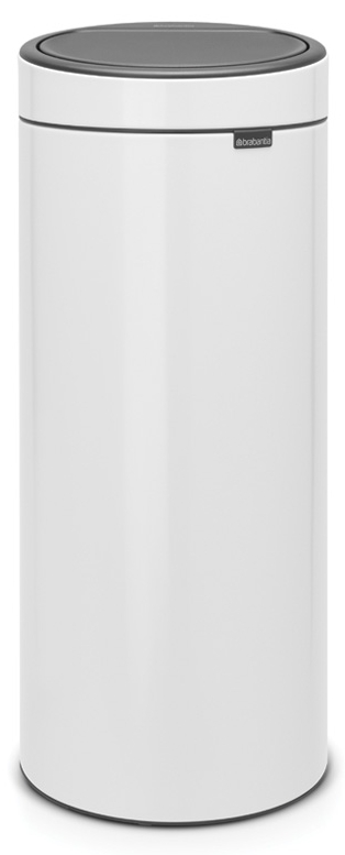 Brabantia Touch Bin Papierkorb 30 l weiß-grau 115141