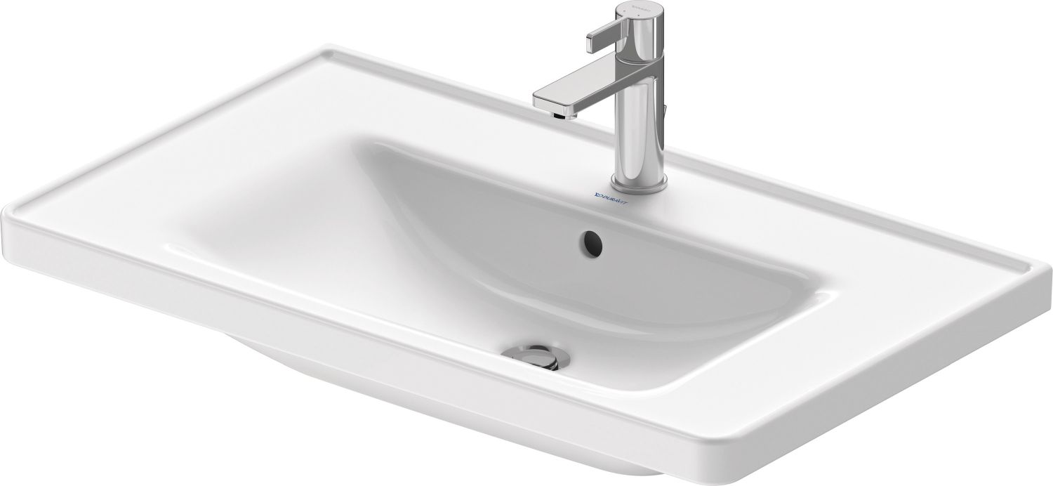 Duravit D-Neo Waschbecken 80x48 cm rechteckig Möbel weiß 2367800000