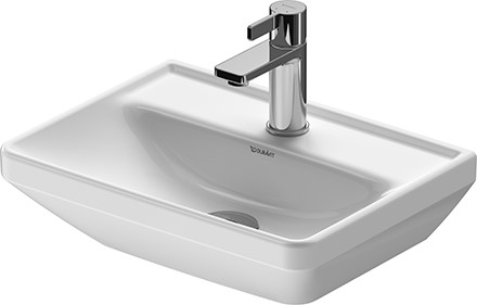 Duravit D-Neo Waschbecken 45x33.5 cm rechteckig Klassisch weiß 0738450041