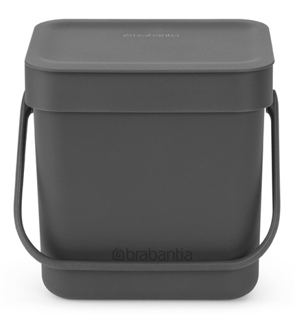 Brabantia Sort & Go Papierkorb 3 l grau 209888