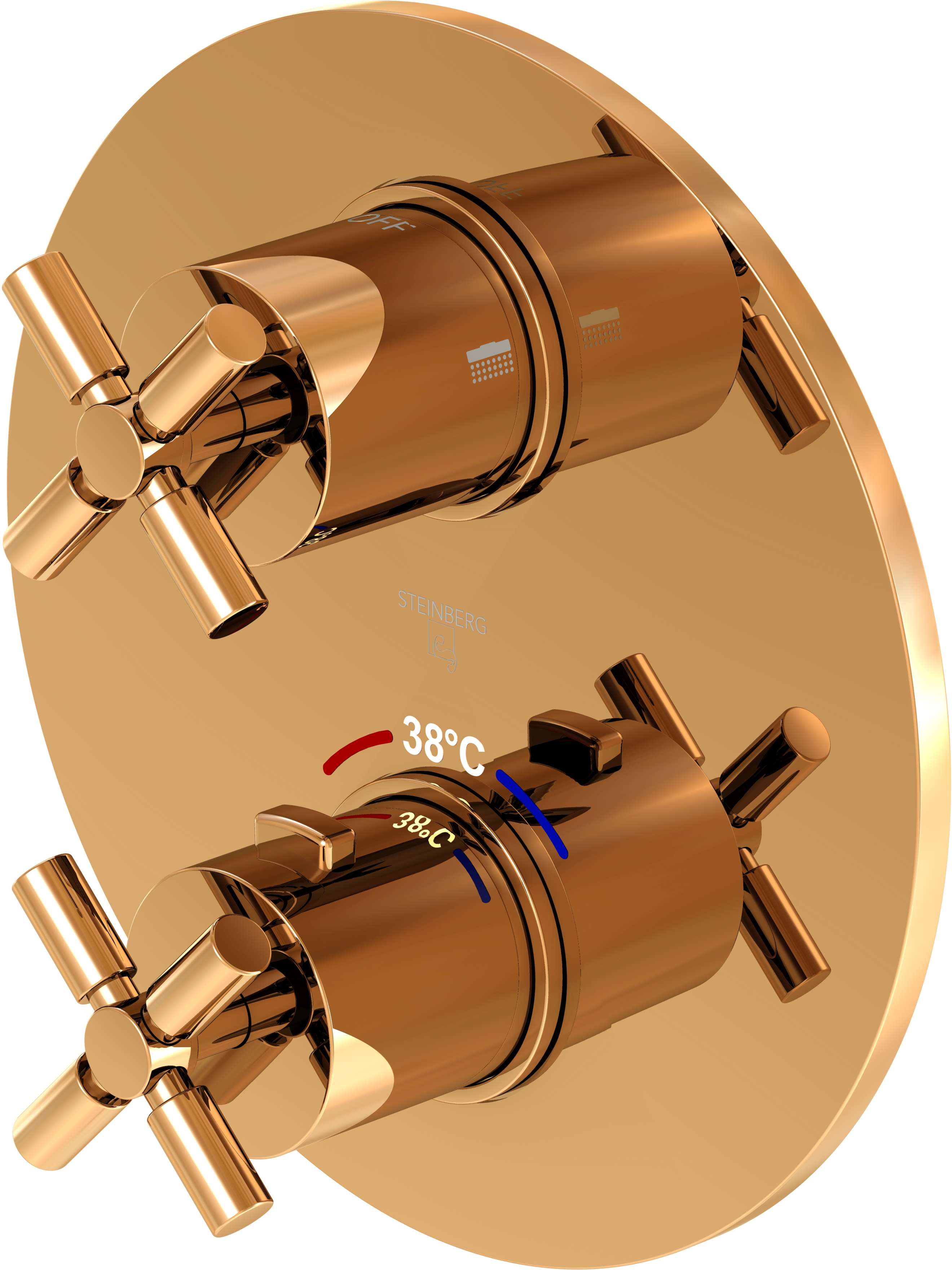 Steinberg 250 Badewannen- und Duscharmatur Unterputz mit Thermostat || 25041333RG