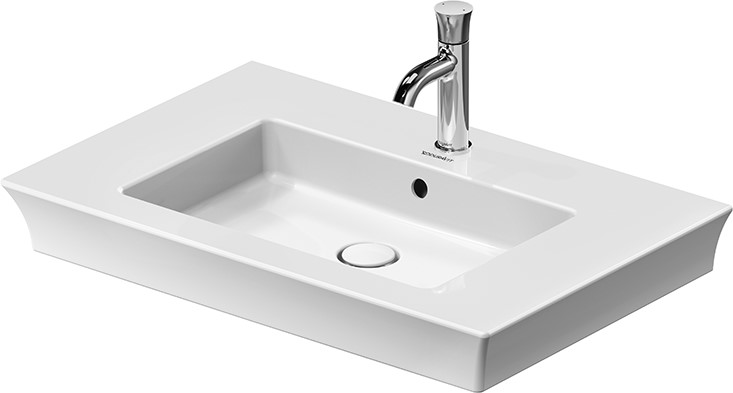 Duravit White Tulip Waschbecken 75x49 cm rechteckig Möbel weiß 2363750000