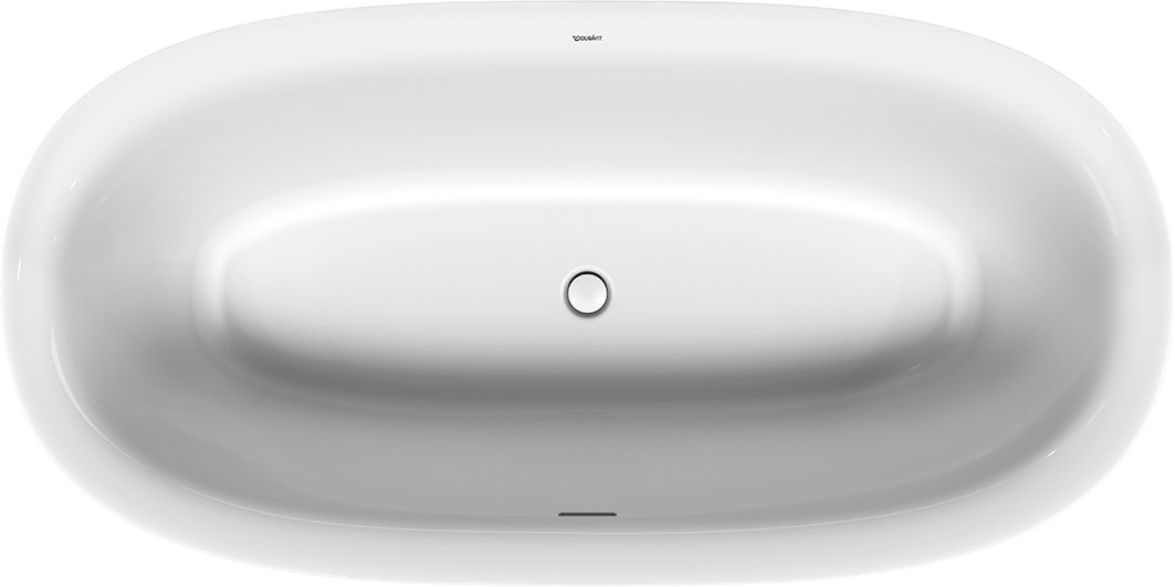 Duravit White Tulip Freistehende Badewanne 180x90 cm oval weiß 700469000000000