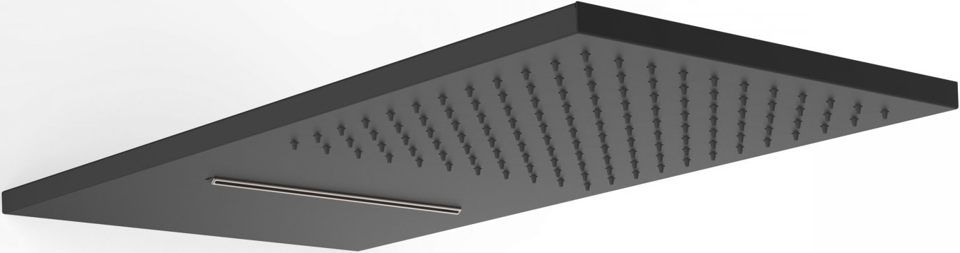 Tres Exclusive Kopfbrause 55x28 cm rechteckig schwarz 29990301NM