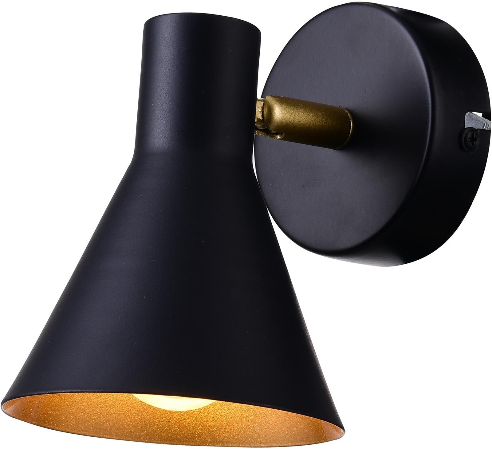 Candellux Less Leuchter 1x40 W schwarz-gold 21-70968