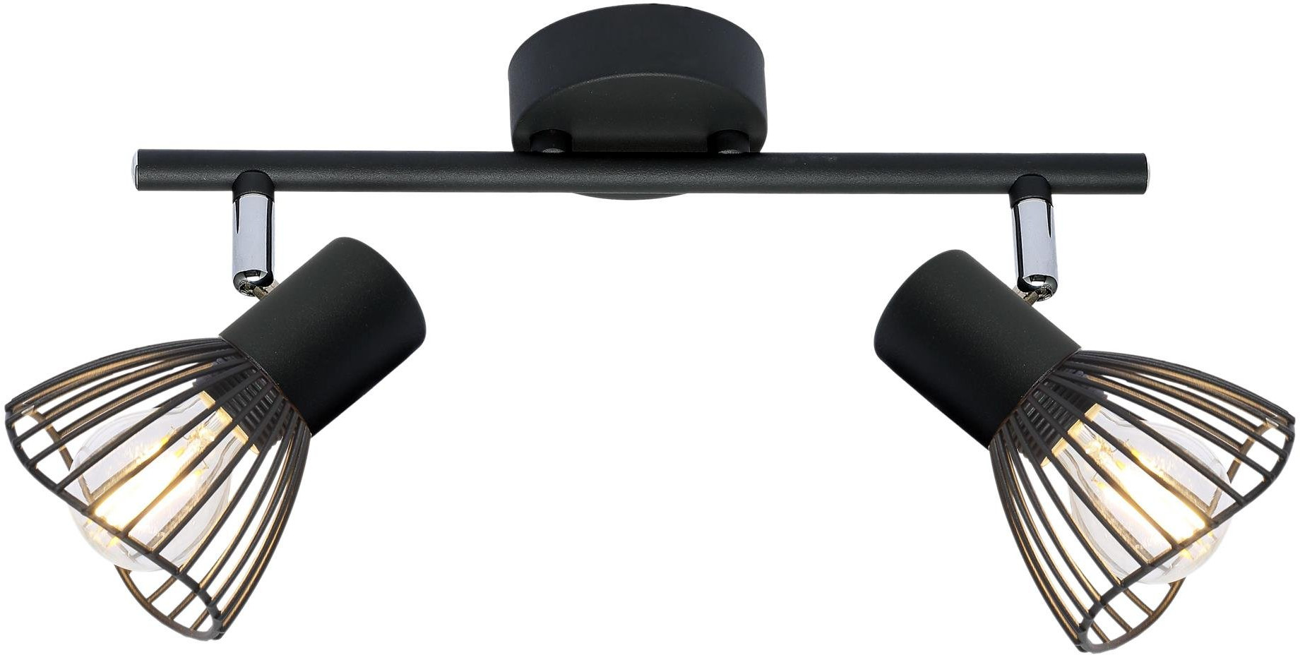 Candellux Fly Deckenlampe 2x40 W schwarz 92-61898