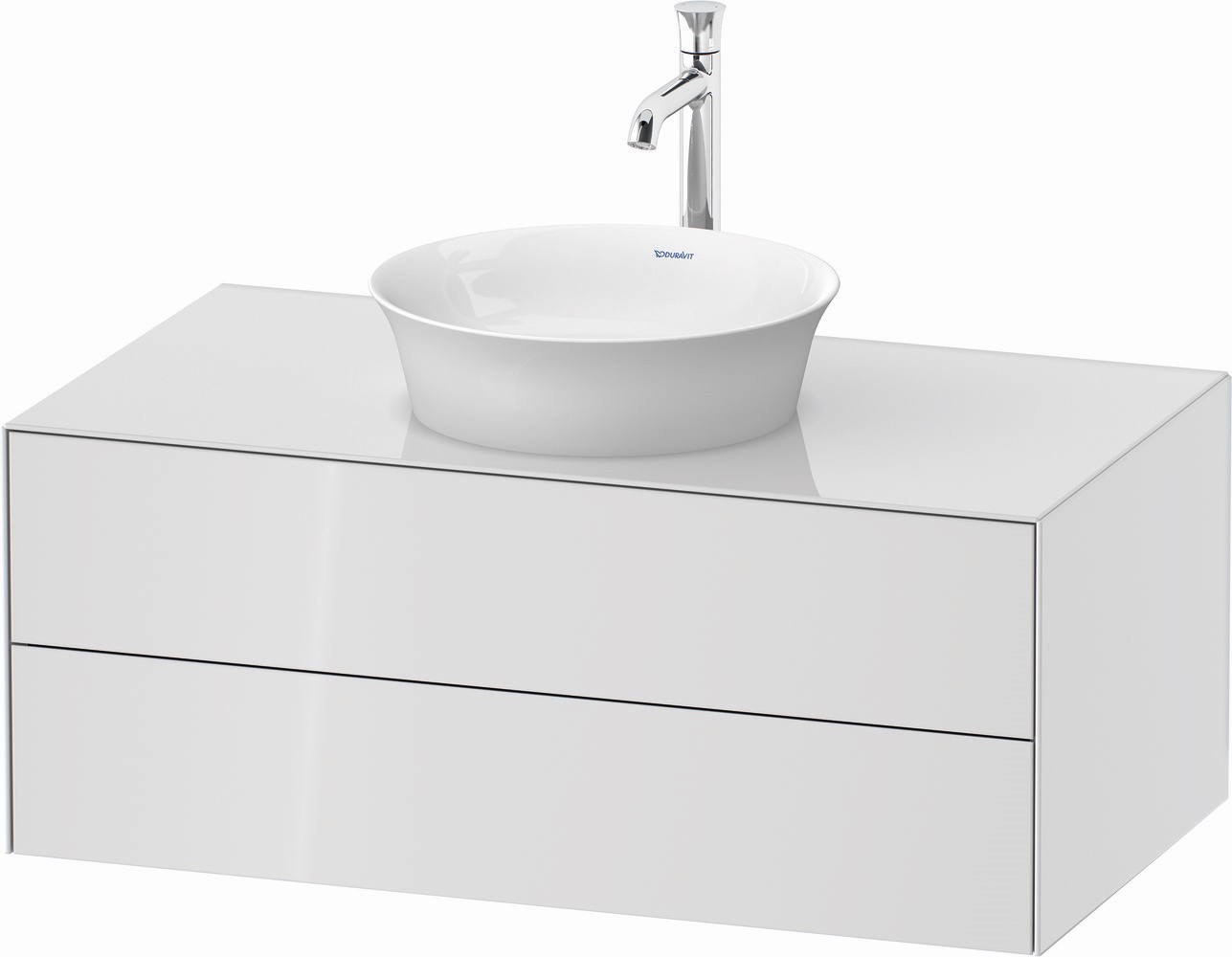 Duravit White Tulip Kabinett 100x55x40.8 cm Unterschrank hängend weiß WT498608585