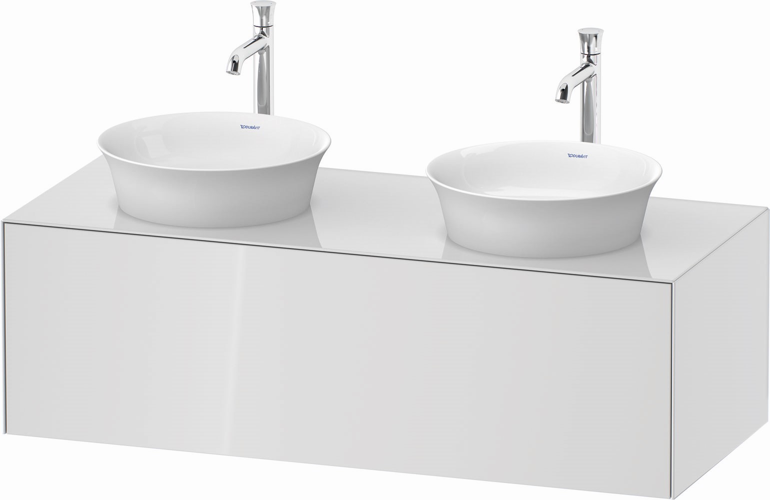 Duravit White Tulip Kabinett 130x55x40.8 cm Unterschrank hängend weiß WT4978B8585