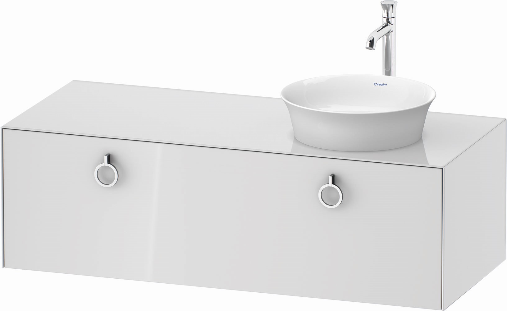 Duravit White Tulip Kabinett 130x55x40.8 cm Unterschrank hängend weiß WT4982R8585