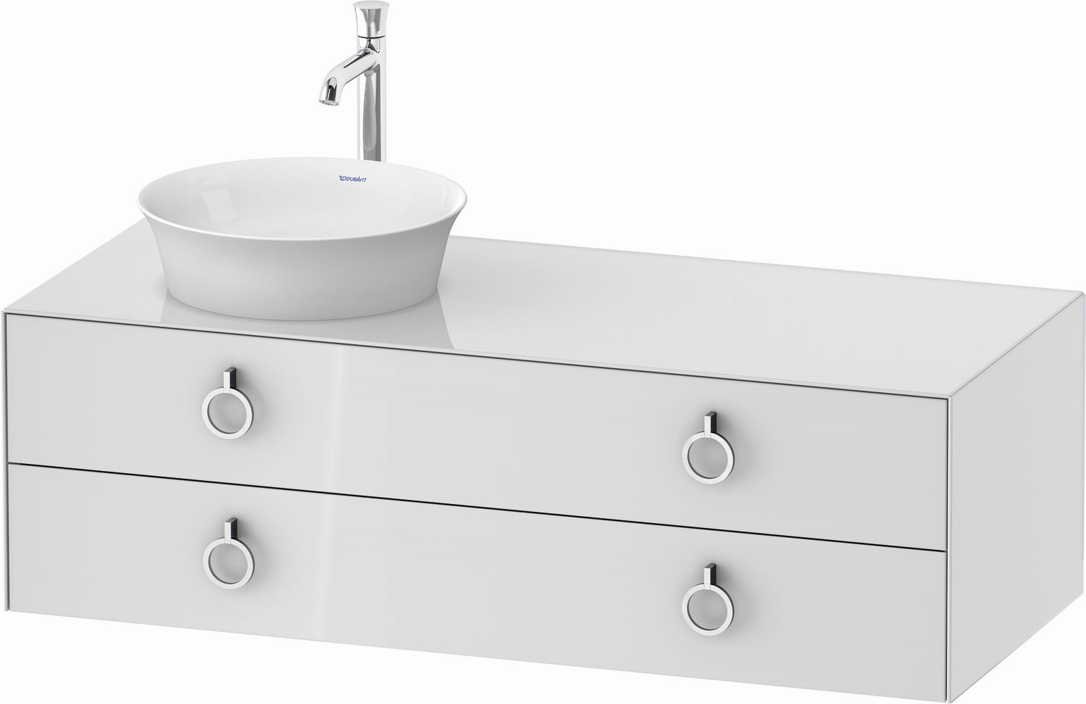 Duravit White Tulip Kabinett 130x55x40.8 cm Unterschrank hängend weiß WT4992L8585
