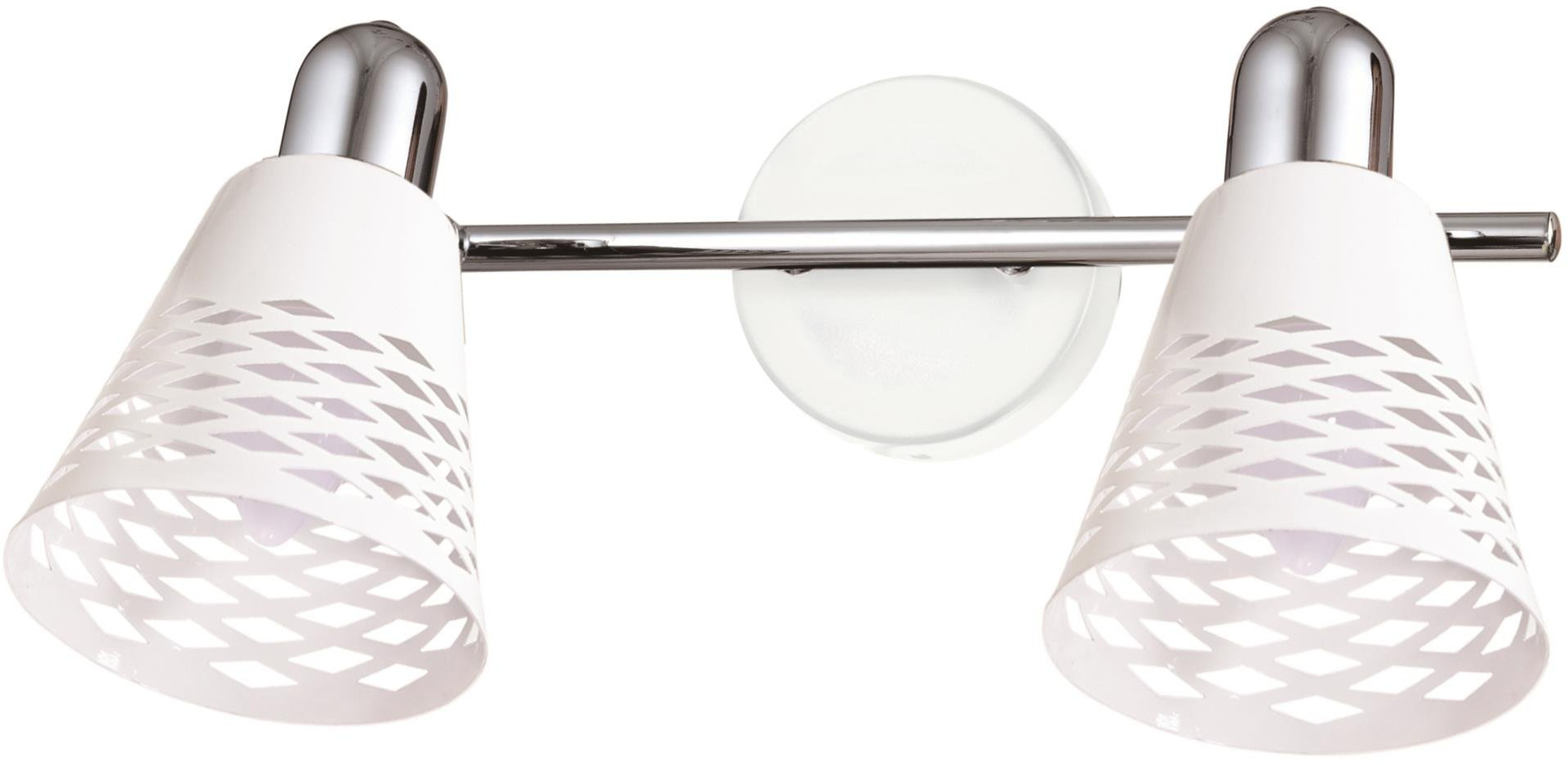 Candellux Discovery Leuchter 2x40 W weiß-chrom 92-62161