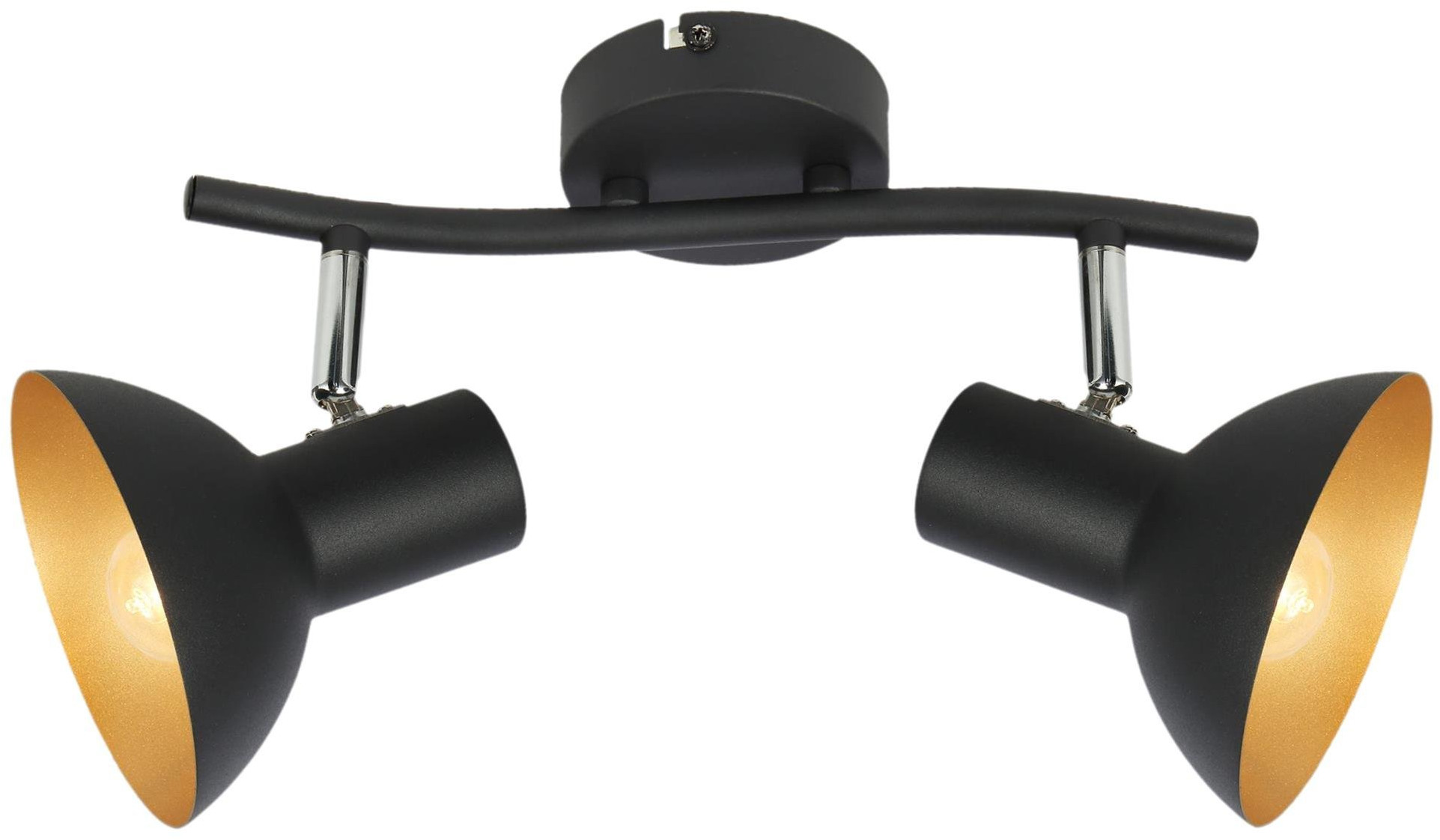 Candellux Diso Deckenlampe 2x40 W schwarz-gold 92-63427