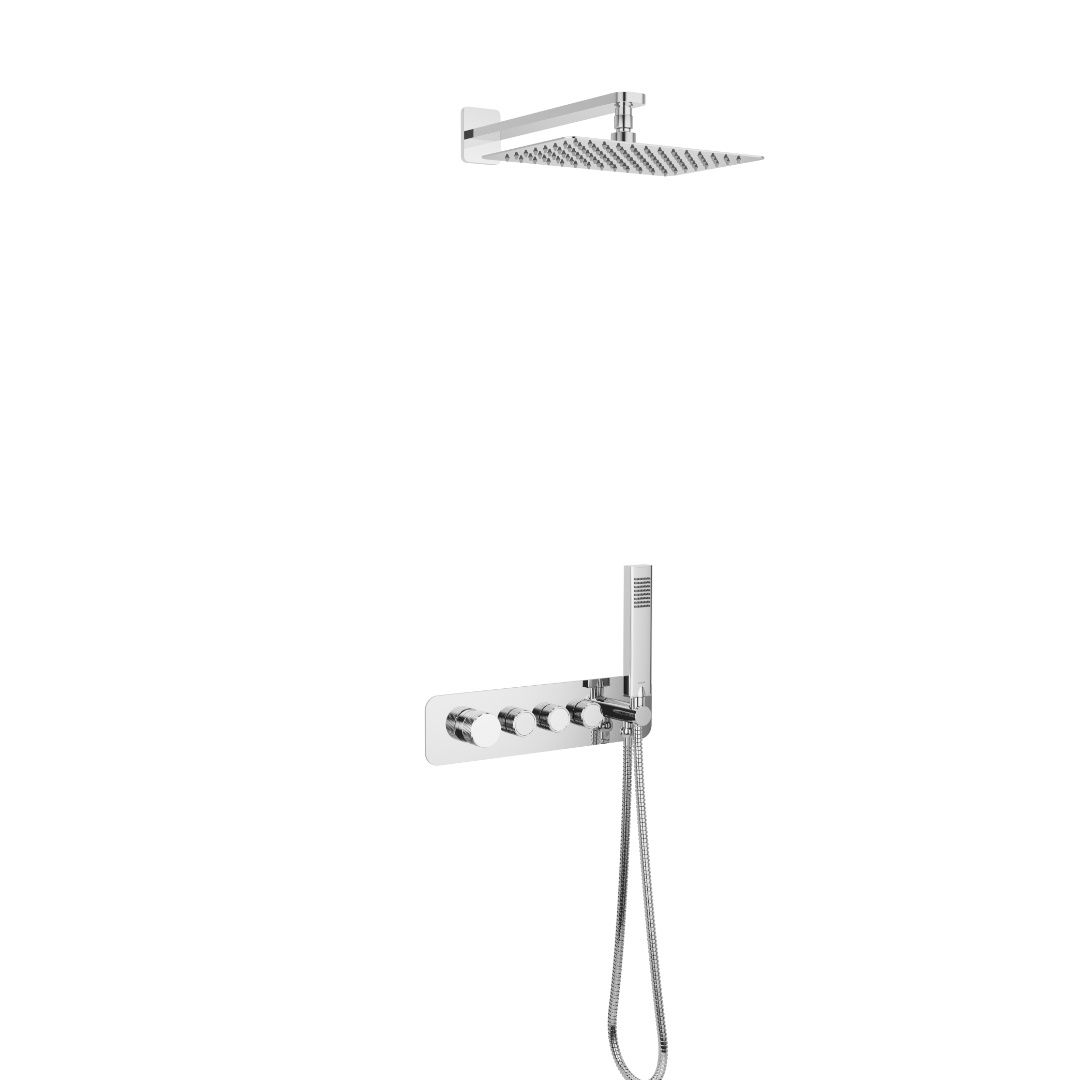 Excellent Krotos Duschset Unterputz mit Regenbrause chrom AREX.SET.8036CR