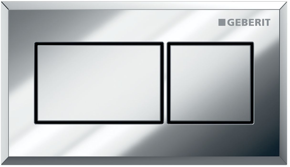 Geberit Betätigungsplatte für Toilette glänzender Chrom-mattchrom 116.051.KA.1