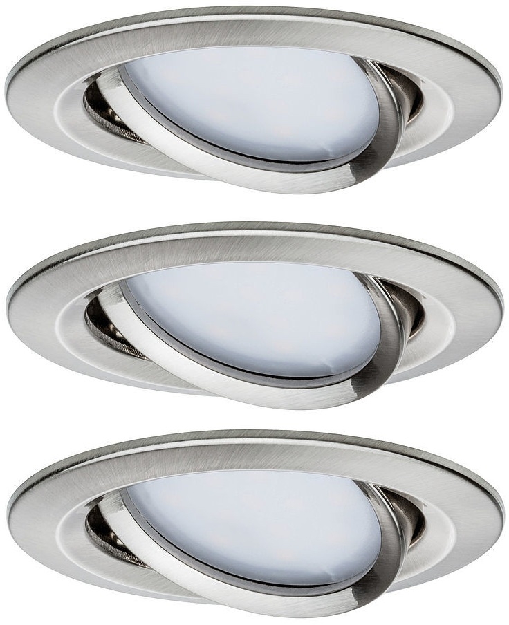 Paulmann Premium Eingebaute Lampe 3x6.8 W stahl 93865